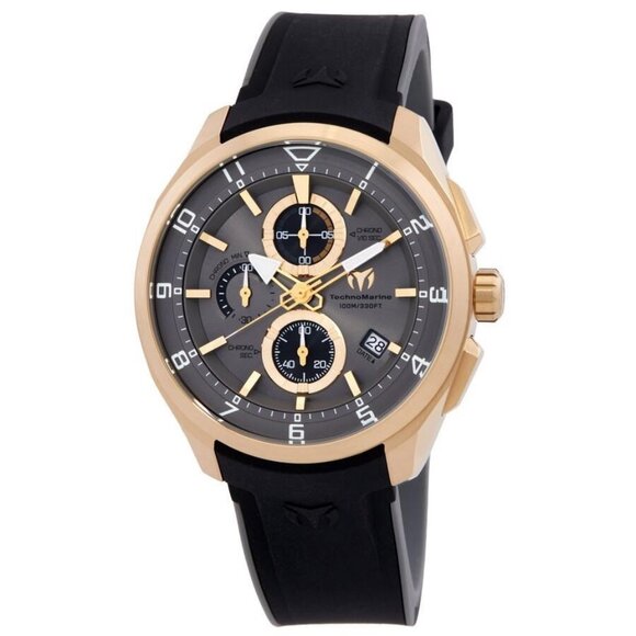 NWT Authentic Technomarine OCEAN Chronograph Quartz Grey Dial Men's Watch - Picture 1 of 3